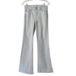 Pastel Blue Authentic Flare Mid Rise Stretch Denim Jeans Size 25